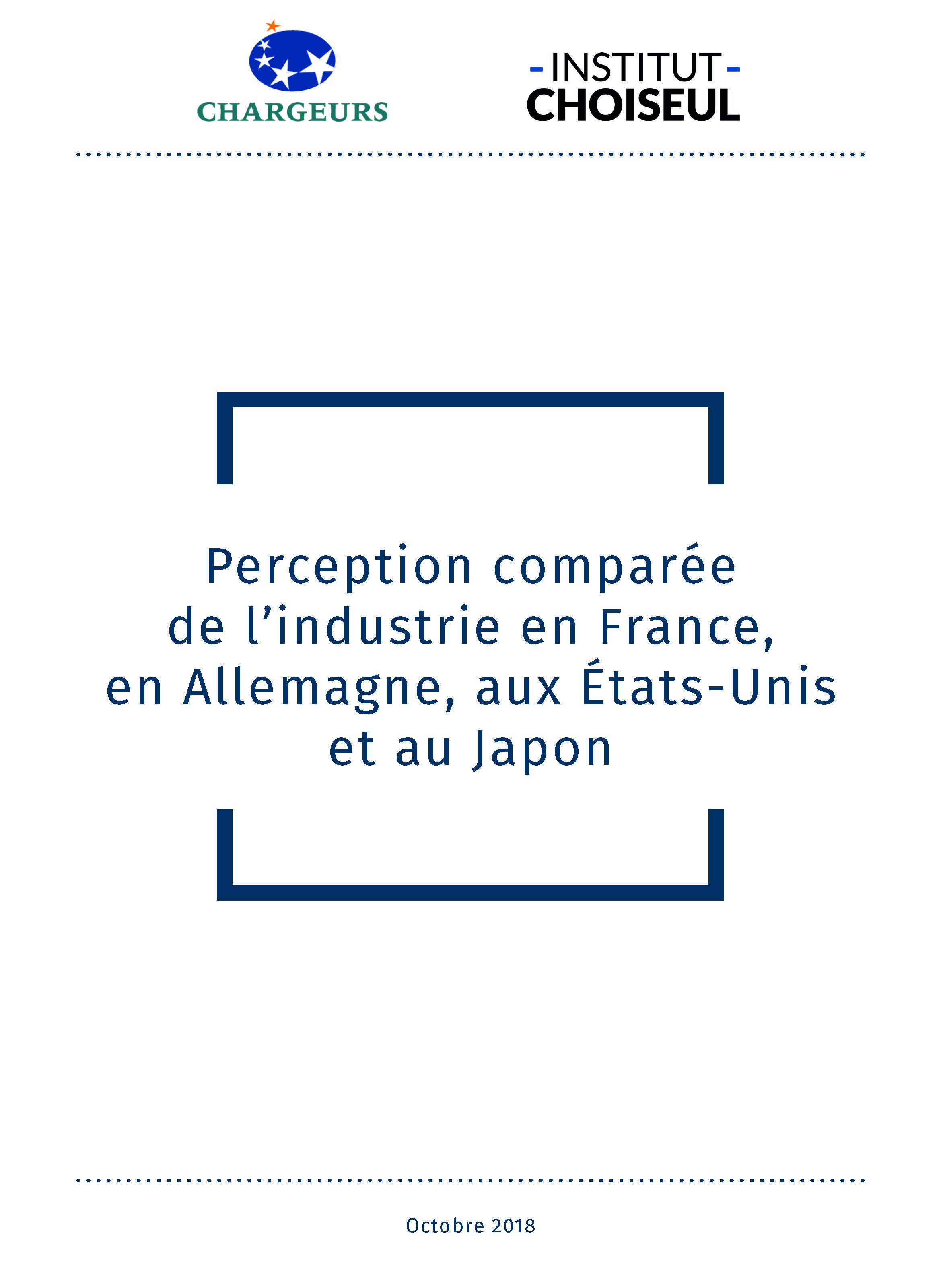 Perception comparée de l’industrie en France, Allemagne, États-Unis et au Japon.