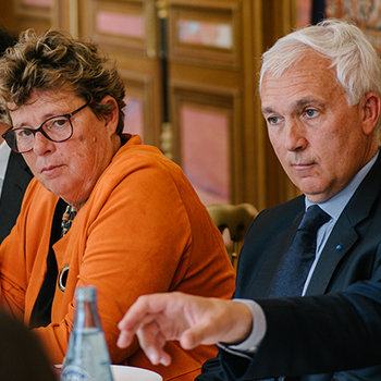 Déjeuner santé avec Isabelle Adenot et Pierre Moustial