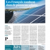 Le Journal du Dimanche révèle la nouvelle étude de l’Institut Choiseul sur l’énergie solaire