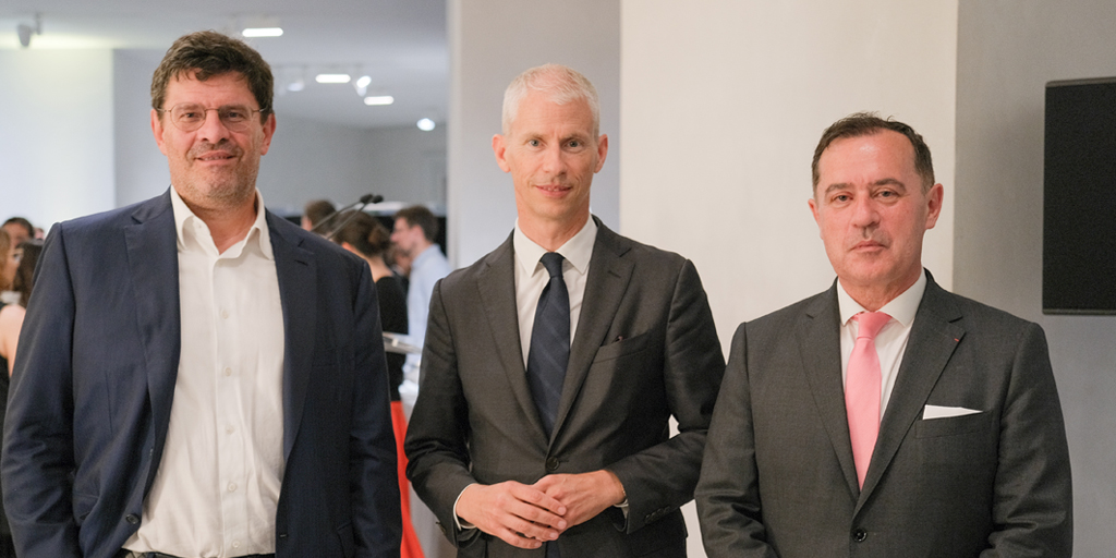 J-F Palus, Franck Riester et Pascal Lorot