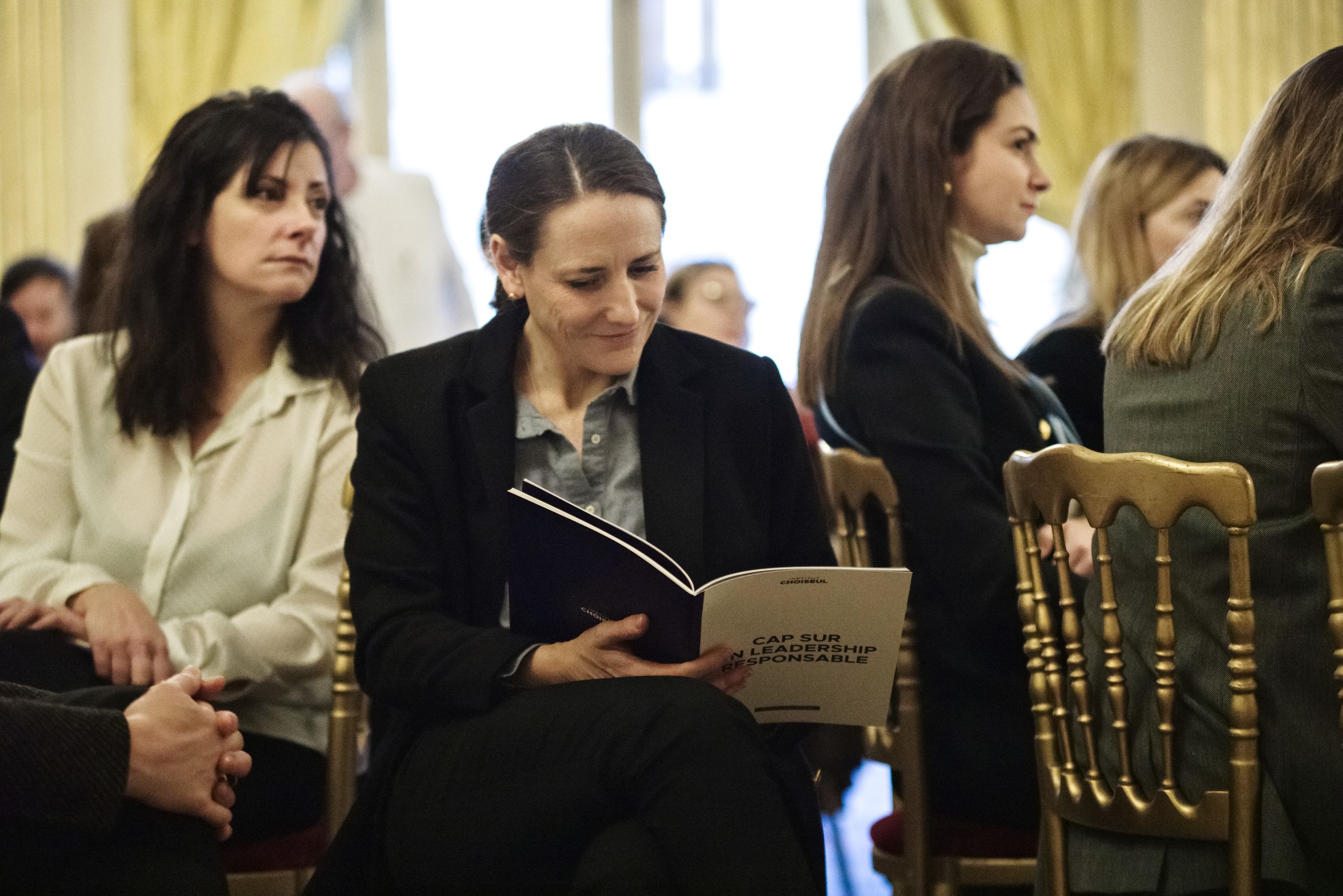 Quentin Périnel, Brune Poirson, Pascal Lorot, Marie-Claire Daveu, Bris Rocher pour l'Institut Choiseul