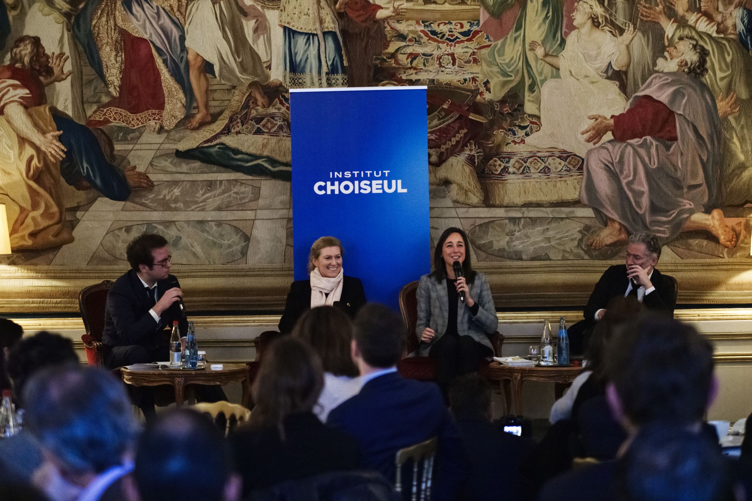 Quentin Périnel, Brune Poirson, Pascal Lorot, Marie-Claire Daveu, Bris Rocher pour l'Institut Choiseul